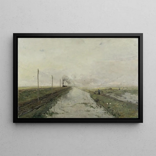 Paul Joseph Constantin Gabril - Landscape with a train.webp