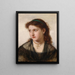 Portrait de fille - Paul Kiessling — gerahmtes Bild an der Wand