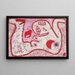 Eine Frau für die Götter - Paul Klee — gerahmtes Bild an der Wand