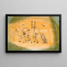 Trio abstrakt - Paul Klee — gerahmtes Bild an der Wand