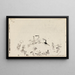 lebendige Bucht - Paul Klee — gerahmtes Bild an der Wand