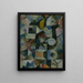 Komposition mit dem gelben Halbmond und dem Y - Paul Klee — gerahmtes Bild an der Wand