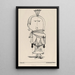 Die Hexe mit Kamm - Paul Klee — gerahmtes Bild an der Wand