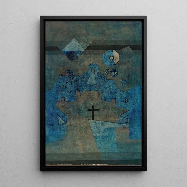 Cimetière de Dunes - Paul Klee — gerahmtes Bild an der Wand
