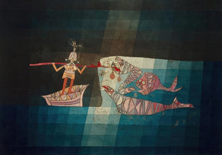 Paul Klee - Fighting scene from the comicfantastic opera the seafarer.webp