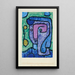 Flore Nocturne - Paul Klee — gerahmtes Bild an der Wand
