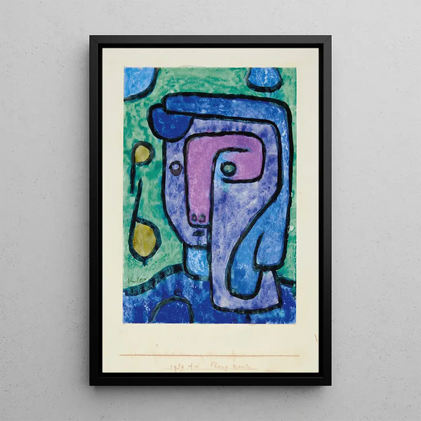 Flore Nocturne - Paul Klee — gerahmtes Bild an der Wand