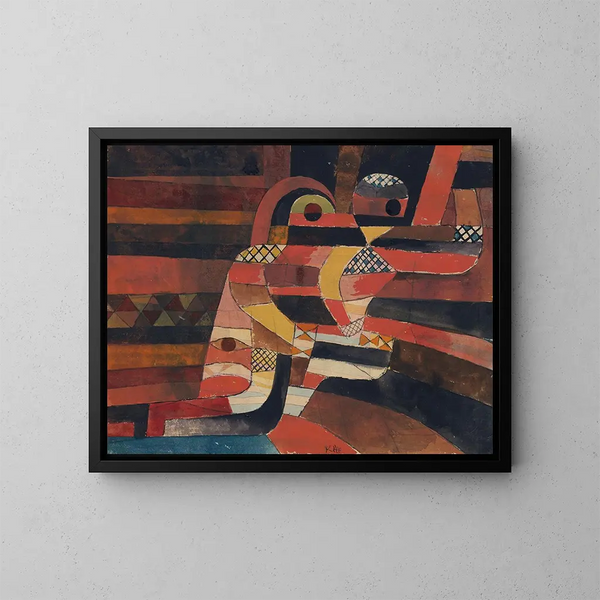 Amants - Paul Klee — gerahmtes Bild an der Wand