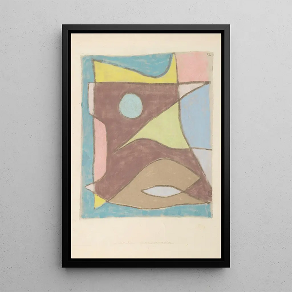 Maske des Tauchführers - Paul Klee — gerahmtes Bild an der Wand