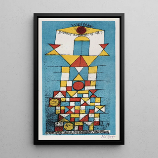 Paul Klee - Postcard on the occasion of the Lofty person exhibition in Bauhaus.webp