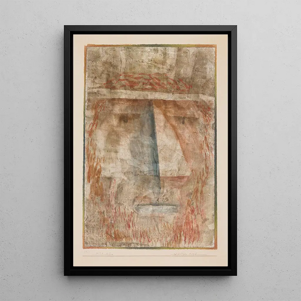 Roter Kopf - Paul Klee — gerahmtes Bild an der Wand