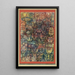 Garten seltsam - Paul Klee — gerahmtes Bild an der Wand