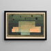 Le firmament au-dessus du temple - Paul Klee — gerahmtes Bild an der Wand