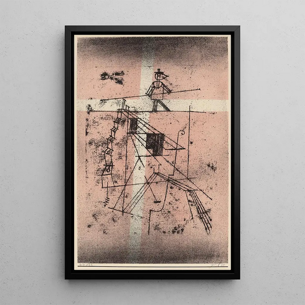 Der Seiltänzer - Paul Klee — gerahmtes Bild an der Wand