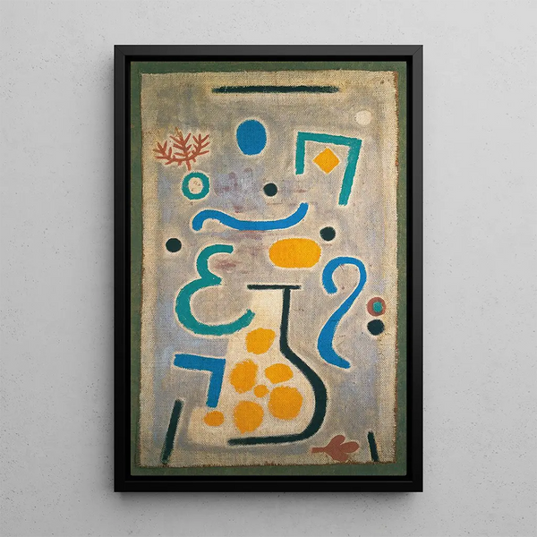 Der Vase - Paul Klee — gerahmtes Bild an der Wand