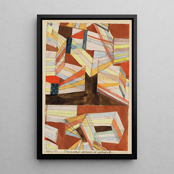 Assemblage transparent-perspectif II - Paul Klee — gerahmtes Bild an der Wand