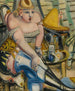 Artist des Zirkus, der seine Schuhe bindet - Paul Kleinschmidt — Ansicht des Kunstwerks