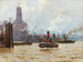 Hafen Hamburg mit Blick auf die Kehrwieder Spitze - Paul Kutscha — Ansicht des Kunstwerks