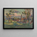 Dorf mit einer Kirche - Paul Léon Félix Schmitt — gerahmtes Bild an der Wand