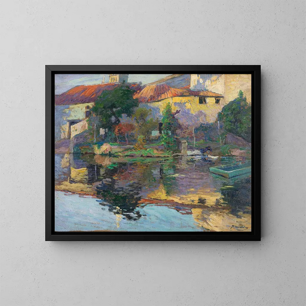 Haus eines Bauern in Saintonge - Paul Madeline — gerahmtes Bild an der Wand