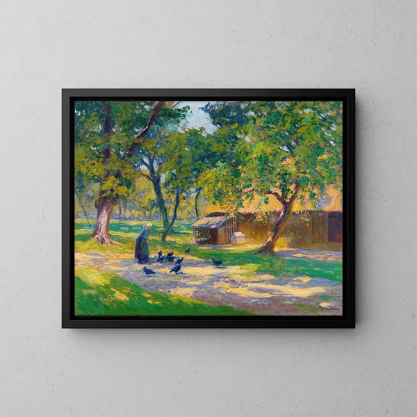 Hof - Paul Madeline — gerahmtes Bild an der Wand