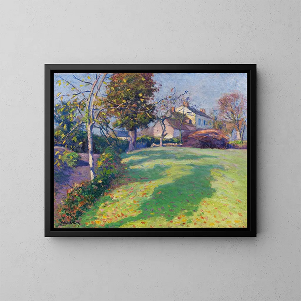 Im Garten - Paul Madeline — gerahmtes Bild an der Wand