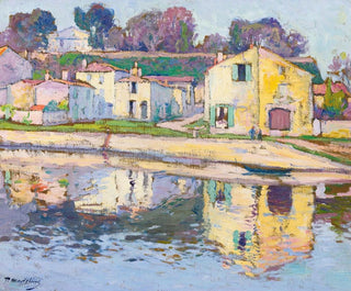 Ein Kai in Taillebourg - Paul Madeline — Ansicht des Kunstwerks