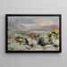 Landschaft mit Bäumen - Paul Nash — gerahmtes Bild an der Wand