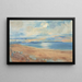 Ansicht des Strandes von Paramé und Blick auf Saint-Malo vom Dinard - Paul Paulin — gerahmtes Bild an der Wand