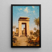 Die südliche Tür von Karnak - Paul Rudolf Linke — gerahmtes Bild an der Wand