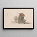 Ein Kutsche mit königlichen Wappen - Paul Sandby — gerahmtes Bild an der Wand