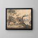 Schmiedeeisen auf dem Fluss Kent, Westmorland - Paul Sandby — gerahmtes Bild an der Wand