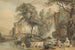 romantische Landschaft mit Figuren und Vieh - Paul Sandby — Ansicht des Kunstwerks
