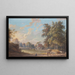 Szene im Worcestershire - Paul Sandby — gerahmtes Bild an der Wand