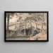 Ruisseau et pont en bois - Paul Sandby — gerahmtes Bild an der Wand