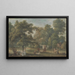 Der Garten des Hauses von Thomas Sandby in Englefield Green bei Windsor - Paul Sandby — gerahmtes Bild an der Wand