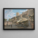Les Cent Marches et la tour Winchester, château de Windsor, Berkshire - Paul Sandby — gerahmtes Bild an der Wand
