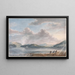Die steigende Flut in Briton Ferry - Paul Sandby — gerahmtes Bild an der Wand