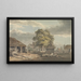 La cour à bois du Grand Parc de Windsor - Paul Sandby — gerahmtes Bild an der Wand