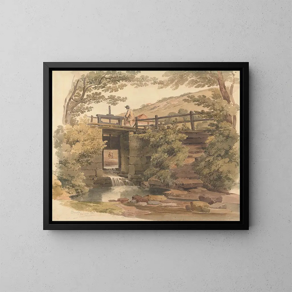 La vanne près de Slough - Paul Sandby Munn — gerahmtes Bild an der Wand
