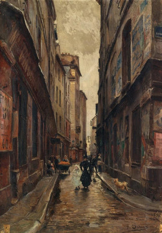 Paul Schaan - La rue Beaubourg langle de la rue Simonlefranc.webp
