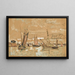 Bateaux Honfleur - Paul Signac — gerahmtes Bild an der Wand