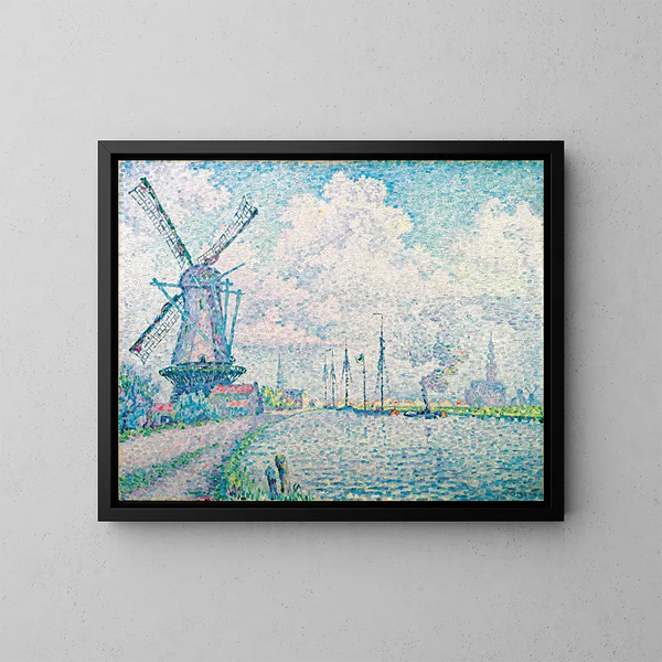 Kanal von Overschie - Paul Signac — gerahmtes Bild an der Wand