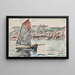 Segelboot siegreich - Paul Signac — gerahmtes Bild an der Wand