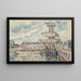 Goélettes am Kai - Paul Signac — gerahmtes Bild an der Wand