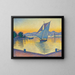 Das Hafen bei Sonnenuntergang, Opus 236, Saint-Tropez - Paul Signac — gerahmtes Bild an der Wand