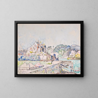 Lézardrieux - Paul Signac — gerahmtes Bild an der Wand
