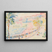 Nice, die Promenade des Anglais - Paul Signac — gerahmtes Bild an der Wand