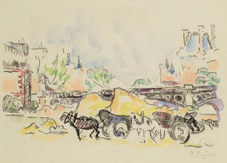Paul Signac - Paris le quai au Pont des SaintsPres.webp