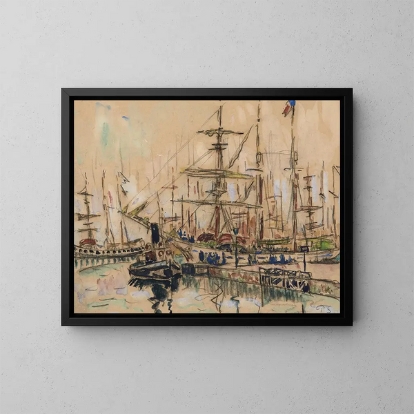 Saint-Malo, die Terreneuvas - Paul Signac — gerahmtes Bild an der Wand